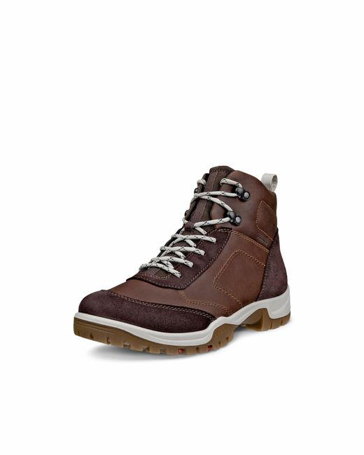 Ecco Brown Schnürstiefelette