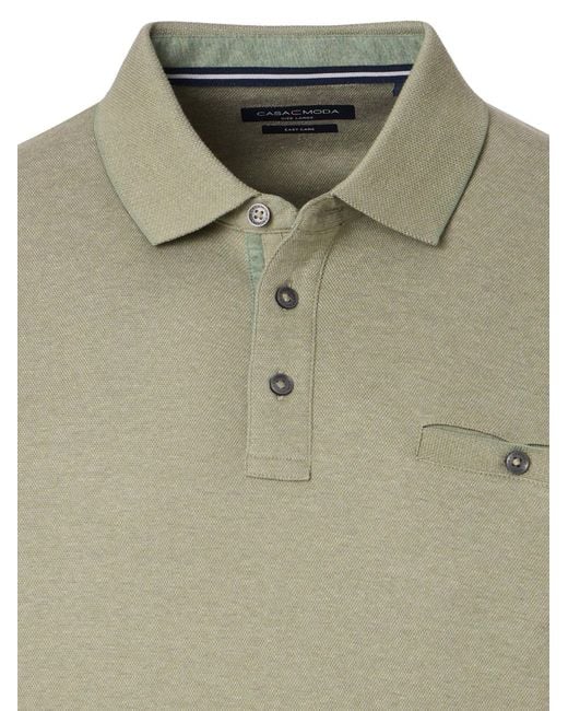 CASA MODA Shirt Basic in Green für Herren