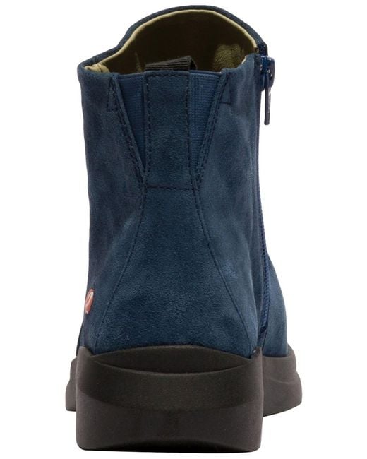 Softinos Blue Ankle Boots