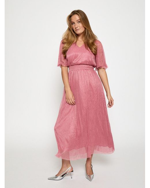 Minus Pink Kleid Msmavena V-Neck Maxi Dress