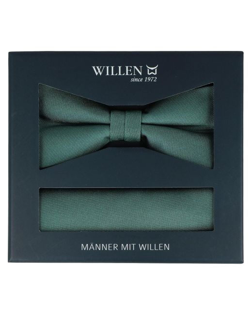 Willen Fliege Set: Uni in Green für Herren