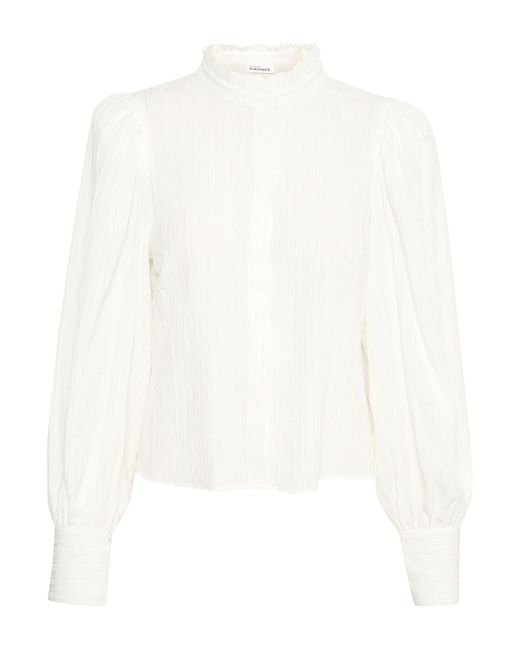 Karen By Simonsen White Bluse 'Frosty'