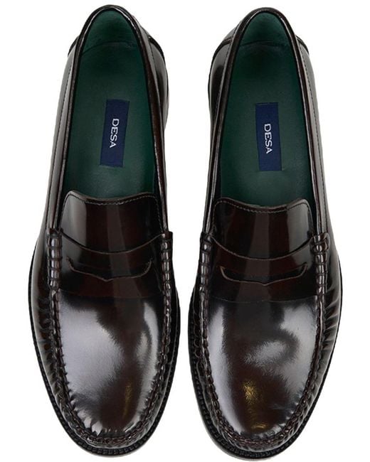 Desa Mokassin Slipper in Black für Herren