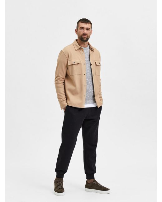 SELECTED Übergangsjacke in Natural für Herren