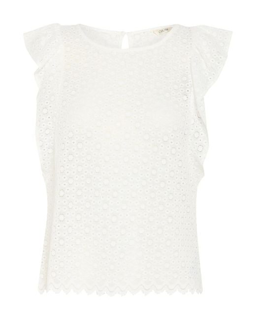 Cream White Bluse 'Crysa'