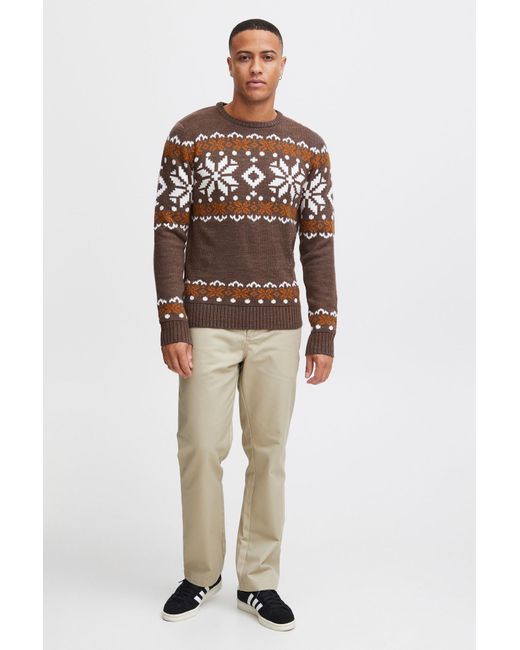 Solid Pullover Norwig in Brown für Herren