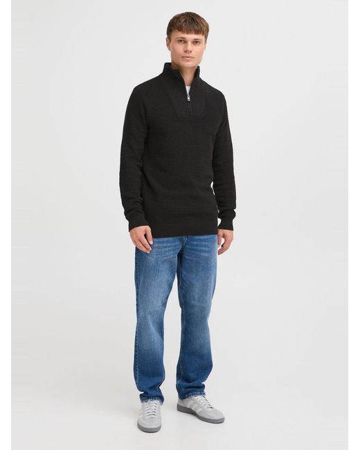 Solid Pullover Reco in Black für Herren