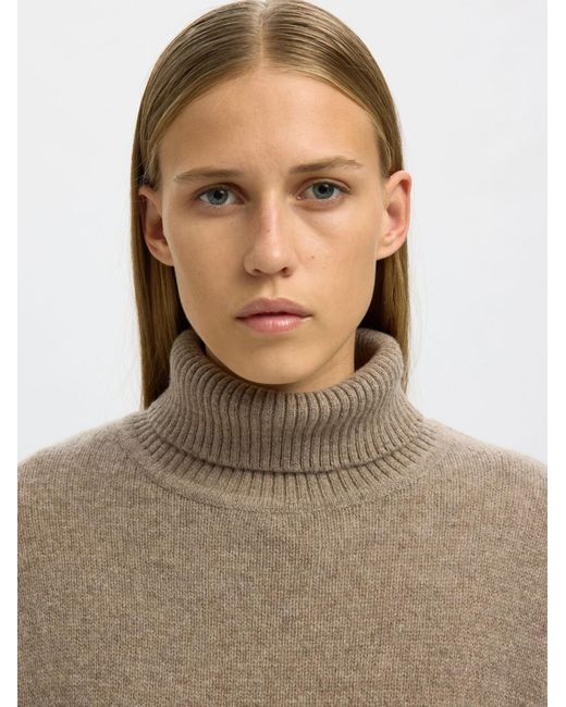SELECTED Brown Pullover