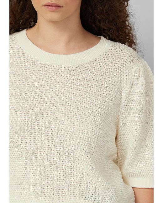 QS White Strickpullover
