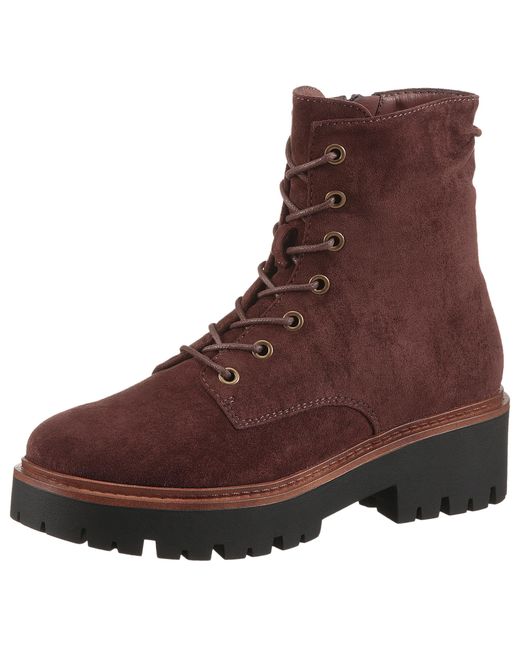 Aniston Brown Schnürstiefelette