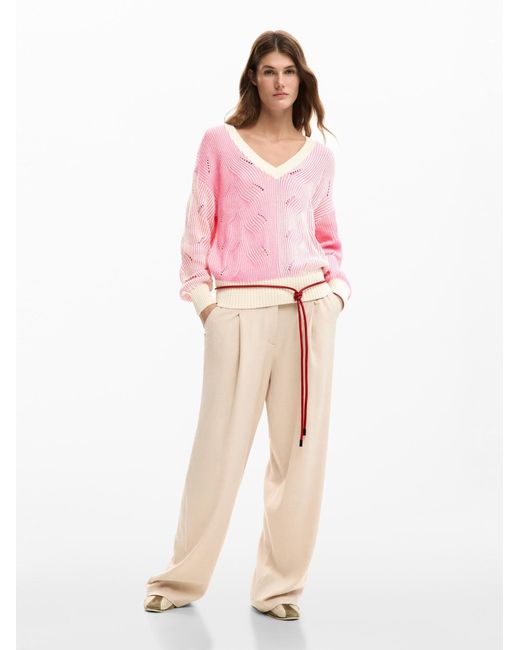 Desigual Pink Pullover