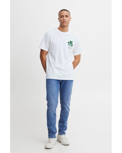 Solid T-shirt 'sdfulton' in White für Herren