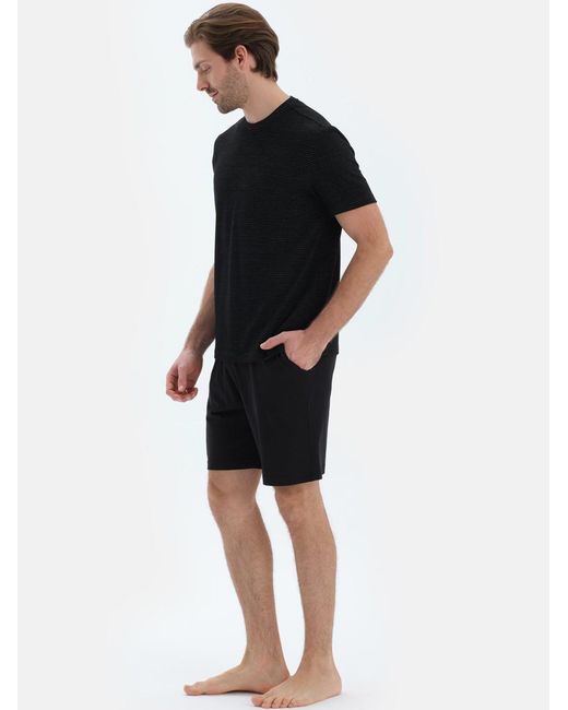Dagi Pyjama in Black für Herren