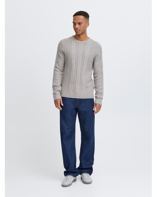 Blend Strickpullover Bhbasim in Gray für Herren