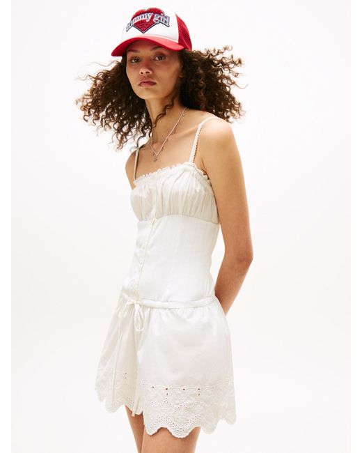Tommy Hilfiger White Kleid (Ocs)