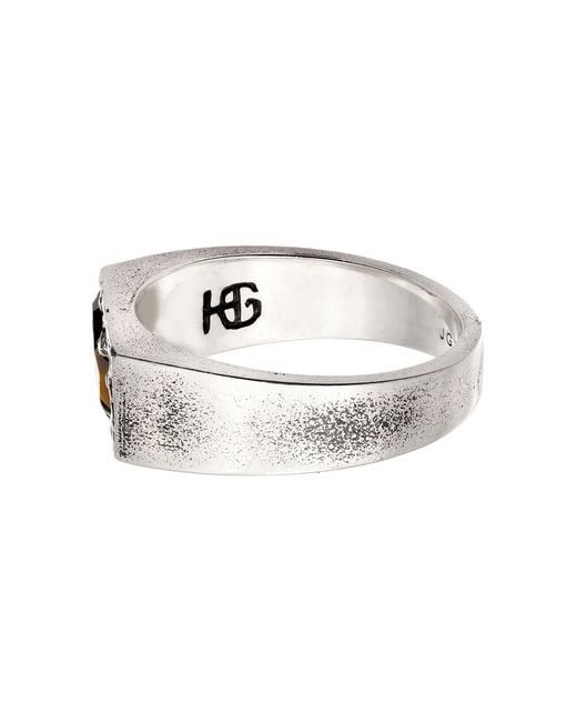 Haze & Glory Ring in White für Herren