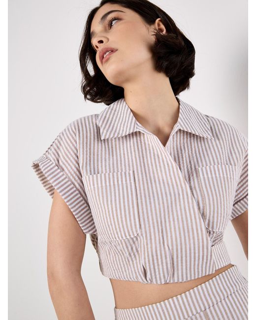 Apricot White Bluse
