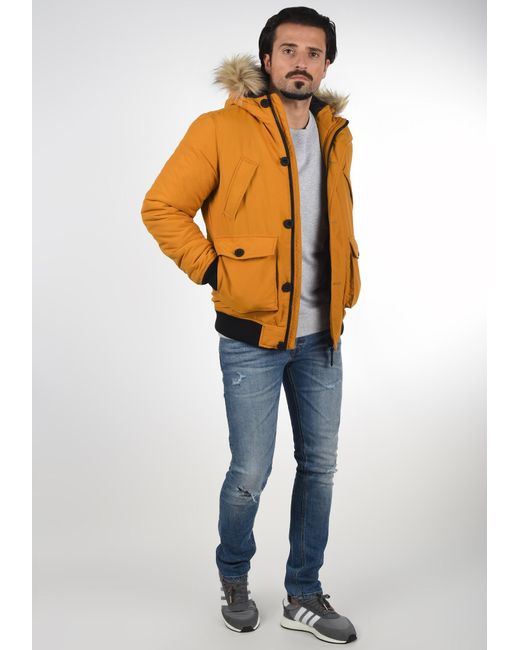 Solid Winterjacke 'frio' in Orange für Herren