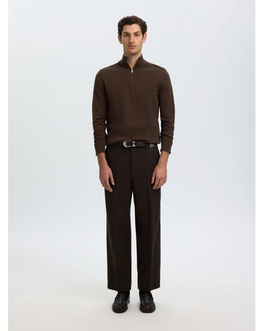 SELECTED Pullover Slhberg in Brown für Herren