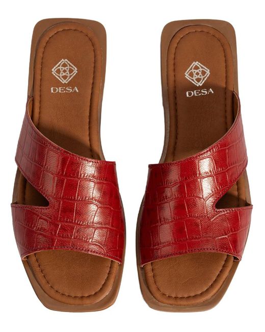 Desa Red Pantolette Folien