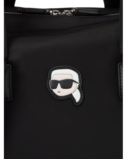 Karl Lagerfeld Black Weekender