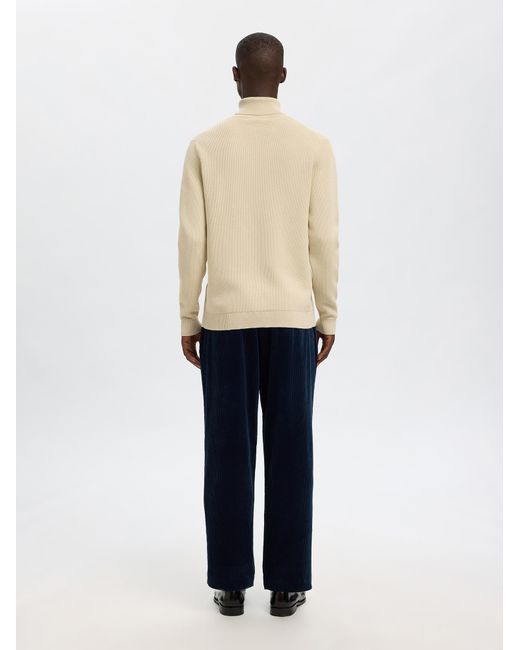 SELECTED Pullover Slhdane in Natural für Herren