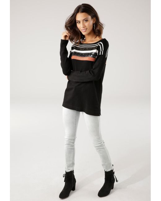 Laura Scott Black Pullover