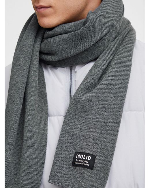 Solid Schal Irwon in Gray für Herren