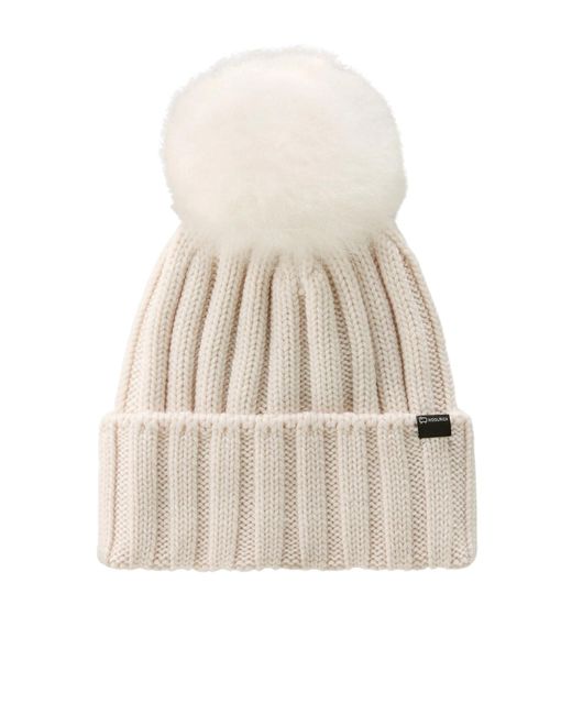 Woolrich White Mütze