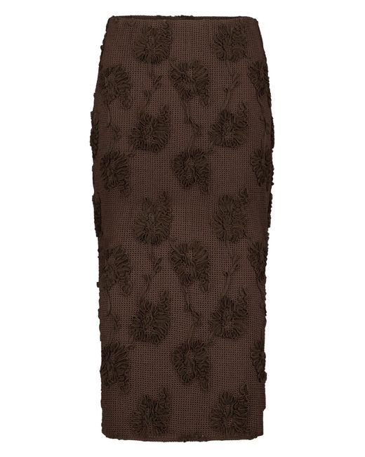 Zero Brown Casual-Rock Mit Elastischem Bund