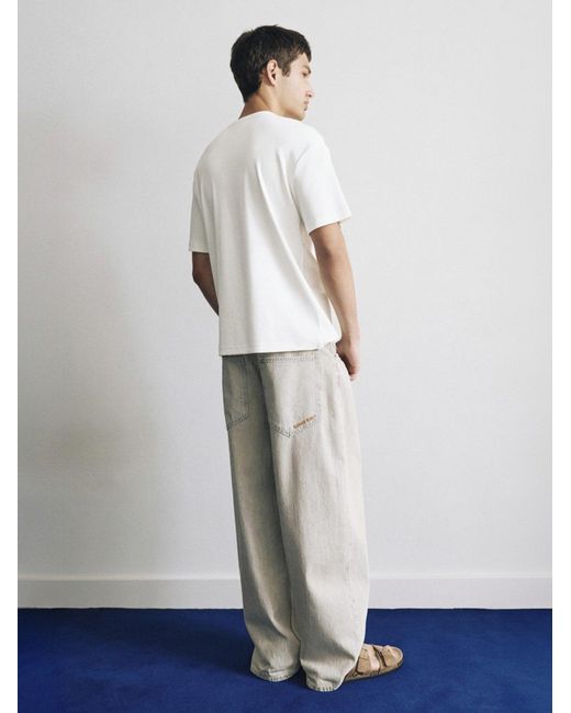 Pull&Bear T-Shirt in White für Herren
