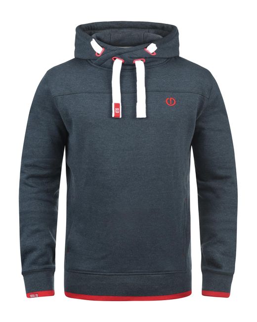 Solid Hoodie 'benjamin hood' in Blue für Herren
