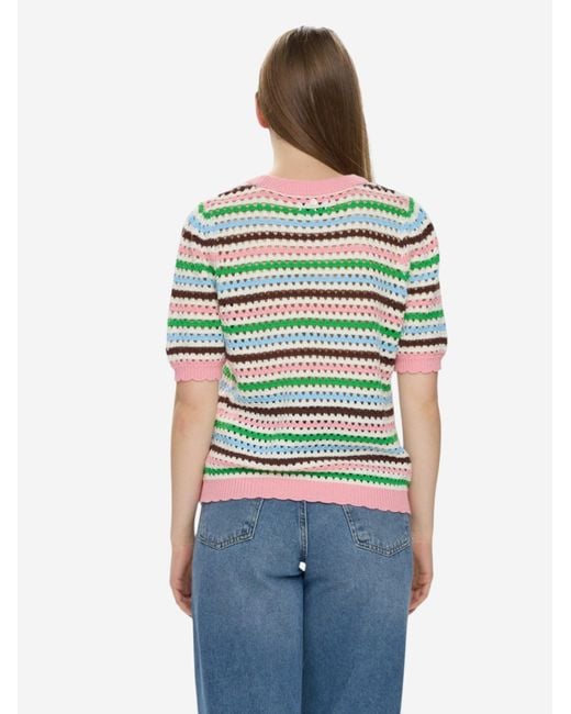 Numph Green Strickpullover Mit Halbarm Nunancy Pullover