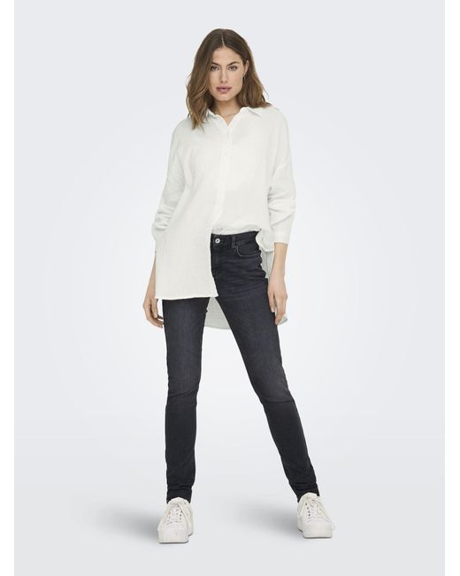 ONLY White Bluse Onlthyra