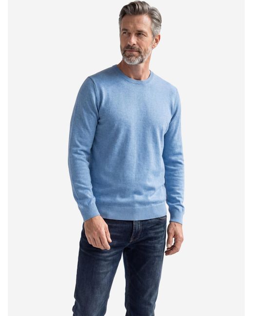 Redmond Pullover Basic in Blue für Herren