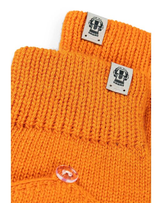 Roeckl Orange Strickhandschuhe Essentials