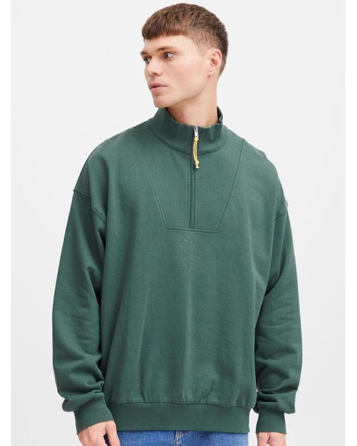 Solid Sweatshirt Ilham in Green für Herren