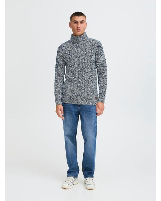 Solid Pullover Sdrino in Blue für Herren