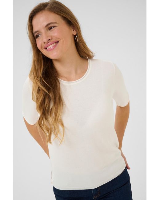 Kaffe White Pullover Lizza