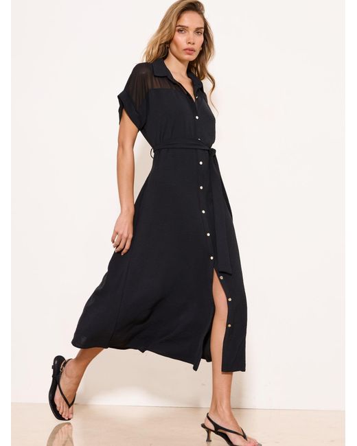 Lipsy Black Blusenkleid