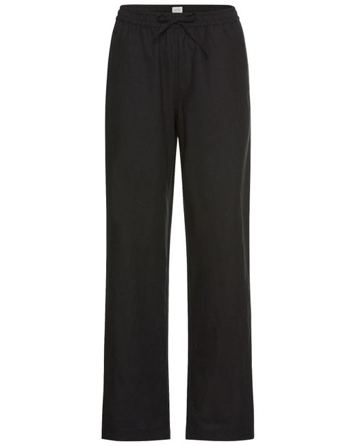 Camel Active Black Relaxed Fit Sommerhose Aus Einem Leinenmix