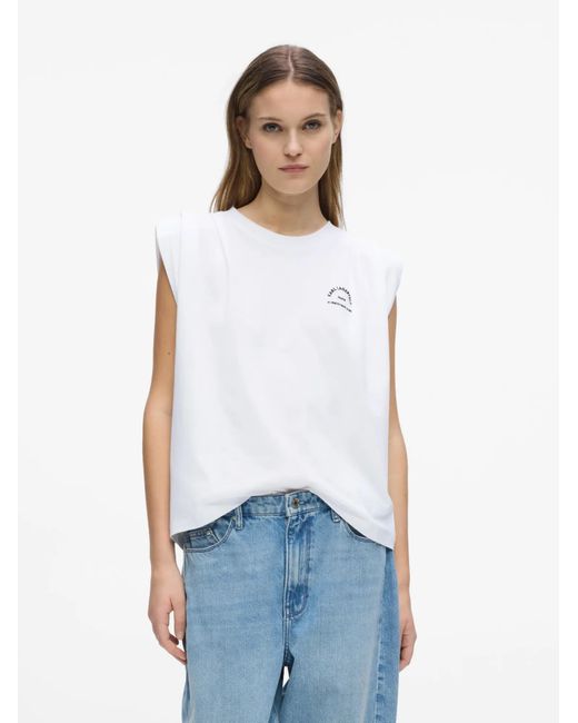 Karl Lagerfeld White T-Shirt Rue St-Guillaume