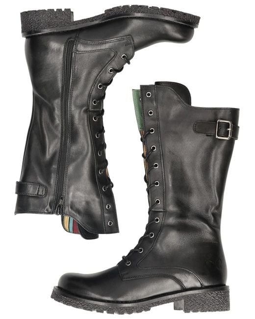 Felmini Black Schnürstiefel Caster E331