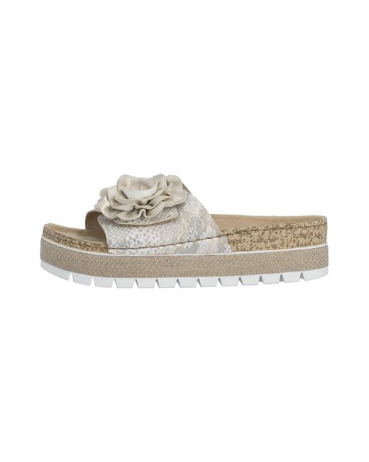 Rieker White Pantolette
