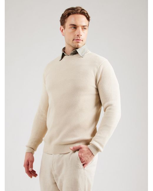 SELECTED Pullover 'dane' in White für Herren