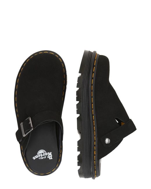 Dr. Martens Black Pantoletten Zebzag