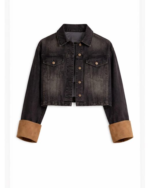 its basic Black Its Basic Übergangsjacke Straight Denim Jacket