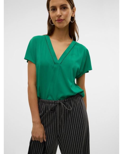 Vero Moda Green Bluse 'Vmbella'