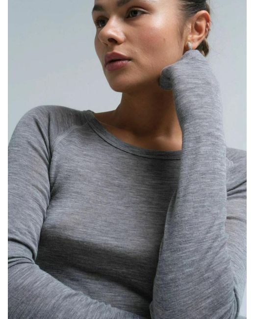 Seamless Basic Gray Shirt Jade