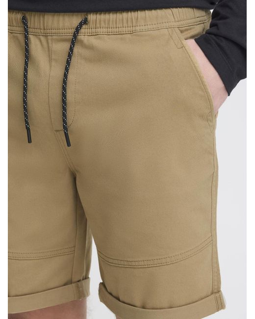 Solid Chinoshorts Henk Mit Elastischem Bund Und Tunnelzug in Natural für Herren